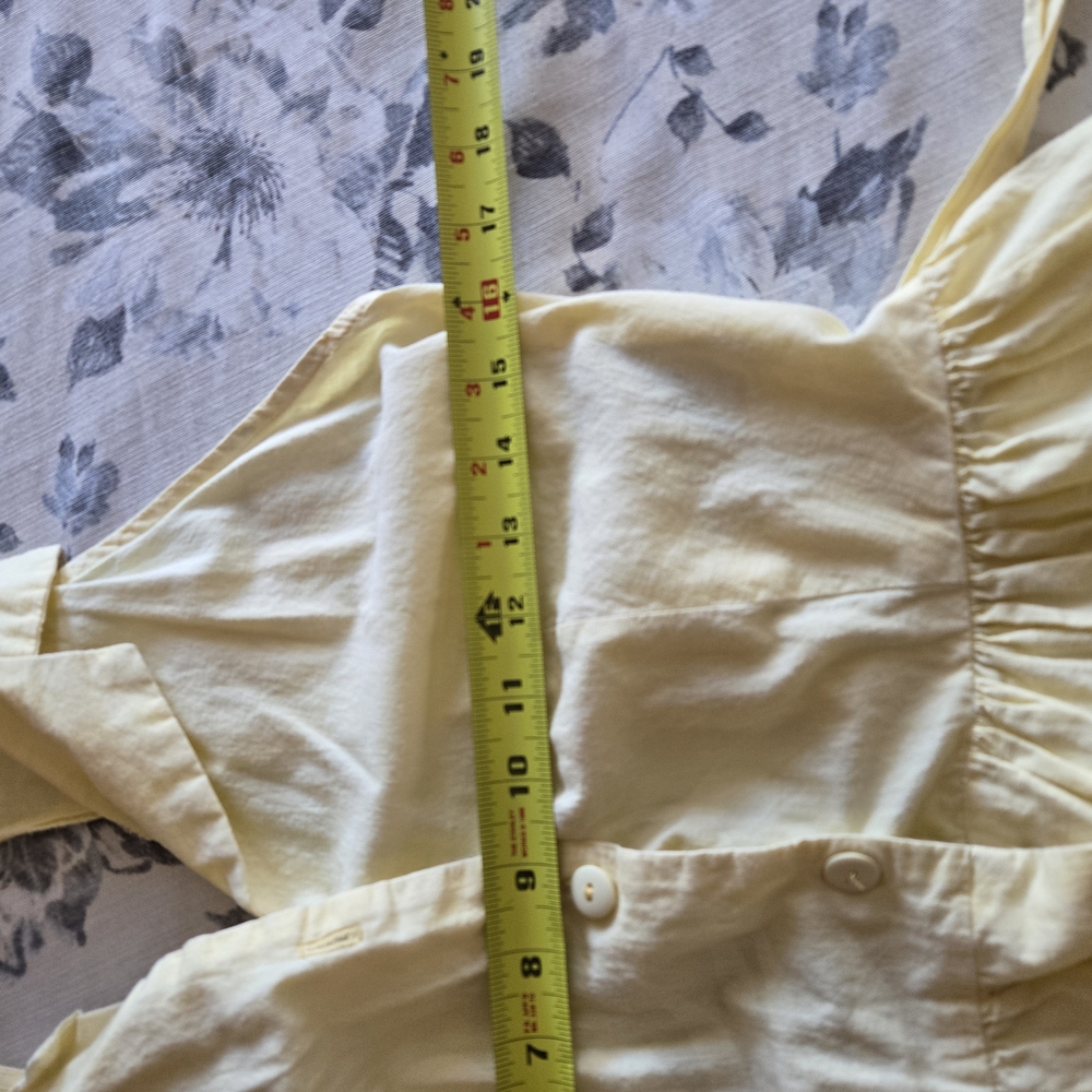 Vintage Pin-Up style Yellow Sleeveless Button-Down Dress - Picture 10 of 11